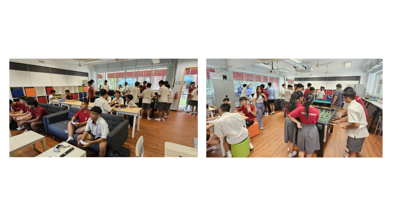 Students spending time at Hillside